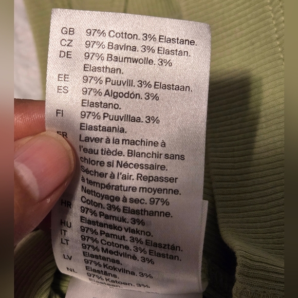 Cos Ribbed Tank Top Women's Size Small Color Light Green - Picture 5 of 7